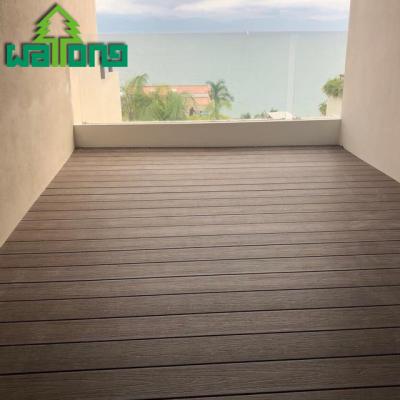 China Modern extruded wood plastic composite decking 3d flooring commercial wpc decking for sale