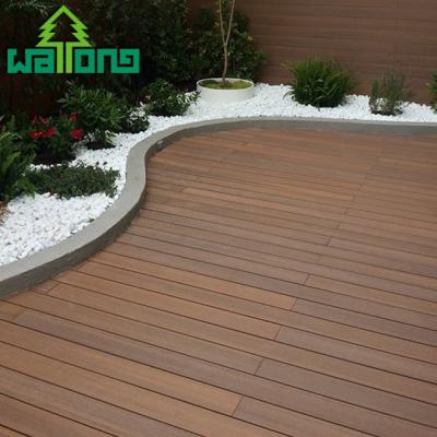 China Modern Low Maintenance And Weatherproof WPC Terrace Covered Composite Decking for sale