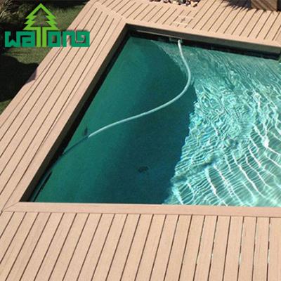 China Various Colors Modern Environmental Wpc Composites Parquet Exterior Decking for sale