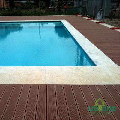 China temporary outdoor flooring WPC decking nice fit for swimming pool WL-DK14025A for sale