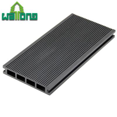 China Garden mix colors wood grain outdoor portable crack-resistant wood plastic composite decking for sale