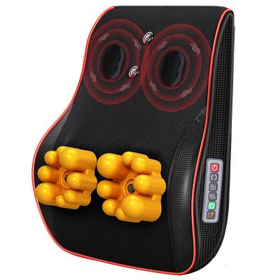 China Electric Vibration LEK-618-9 Back Leg Abdomen Leg Body Massager Chair Neck Shoulder Shiatsu Machine Pillow Massage Kneading Cushion For Car Home Office for sale