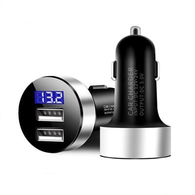 China Car Charging LAIMODA Cell Phone USB Car Charger 5V 4.8A Dual USB Ports Car Adapter High Speed ​​Charger for sale