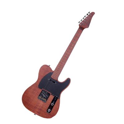 China Alder Flame Maple+6mm5A One Layer Factory Supply Direct Alder 6Mm5A Flame Maple One Layer Electric String Guitar for sale