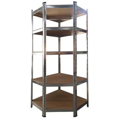 China Heavy Duty Galvanized Stored Garage Corner Shelving Kit for sale