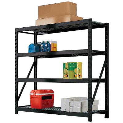 China 4 Tiers Heavy Duty Warehouse Shelf Industrial Materials Storage Rack Corrosion Protection Industrial Shelving for sale