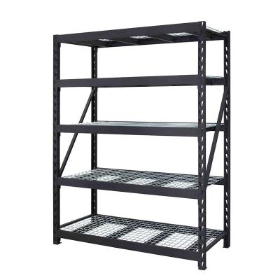 China Heavy duty corrosion protection steel frame and 5 adjustable shelves for sale