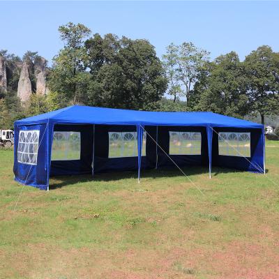 China Tube Type Tent Stake' Gazebo 10*30 Tent Roof Oriental Wedding With High Quality Plastic Curtains Joints for sale