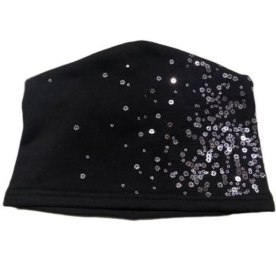 China COMMON factory wholesale fashion china sequin fleece shinning adult beanie for sale