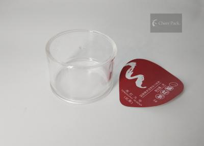 Cina Mini diametro rotondo trasparente dei recipienti di plastica 49mm per l'imballaggio del cioccolato in polvere in vendita