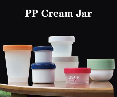 China PP&PCR material 50ml, 100ml, 200ml wide mouth cans suitable for cosmetics frosting cream, mousse cake, and ice cream for sale