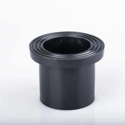 China 100% Pure Raw Material Professional HDPE Fittings Root Flange HDPE Flange Adapter Fitting With Plug End for sale