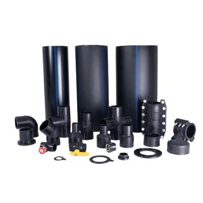 China polyethylene price sdr11 fit hdpe pipe fitting 20-800mm for sale