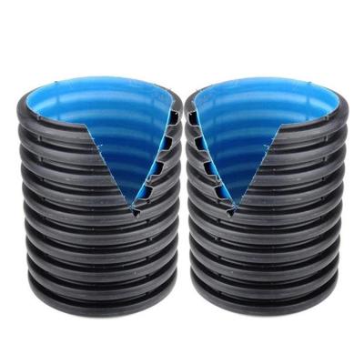 China Corrosion Resistant Dn200-800mm HDPE Double Wall Corrugated Bellows Water Drainage Pipes for sale