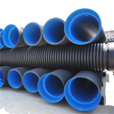 China Factory-price good quality 300mm anti-corrosion HDPE double-wall corrugated pipe bellows for drainage and sewer for sale