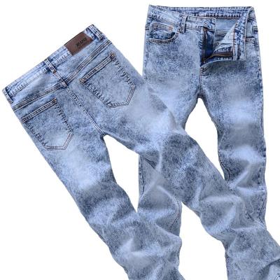 China OEM Custom Wholesale Breathable Plus Size Straight Pencil Pants Skinny Jeans Pants Men for sale