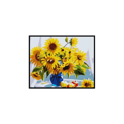 China CLASSIC Factory Directly Sell Sunflower Oil Painting On Canvas By Numbers for sale