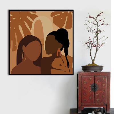 China Living Room Wall Paintings Cartoon Abstract Oil Painting Colorfu CLASSIC Handmade Oil Painting First for sale