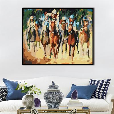 China CLASSIC Diy Digital Painting By Numbers Handpainted Art Picture Animal Oil Painting For Home Wall Artwork for sale