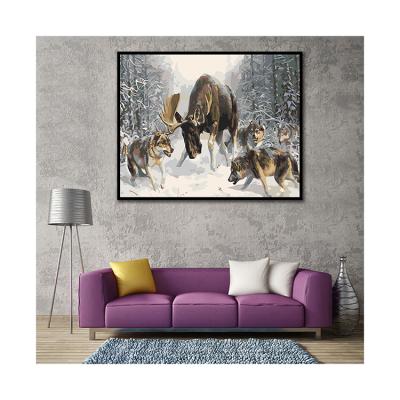 China Hot Sale CLASSIC and High Quality Animal Oil Paintings Diy Decoration for sale