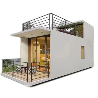 China Mid-Century Modern Manufacturers promote high quality technology shipping container house villa prefabricated  foldable container house 40ft villa for sale