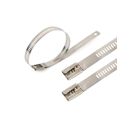 China Stensile Strong Strength 12mm Width Ladder Stainless Steel Cable Tie Used for Telecommunication, Electricity, Shipbuilding for sale