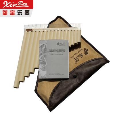 China Chinese Folk Musical Instrument Pan Flute Wind Instrument ABS 16 Pipes Reed C Key Panpipes Wholesale for sale