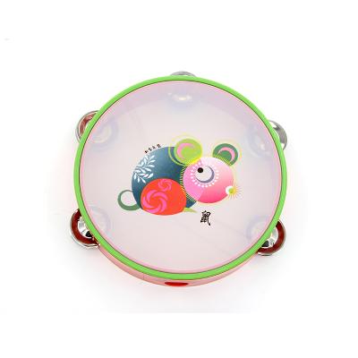 China 12 Zodiac Signs Manufacturing Plastic Tambours Basque Popular Mini Product Professional Cheap Tambour Basque for sale