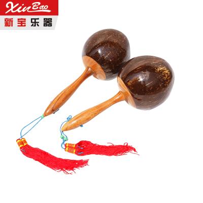 China Natural Coconut Shells Amazon Hot Selling Professionally Manufactured Manual Painted Children's Wooden Toy Musical Instrument for sale