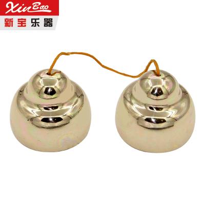 China China Professional Handmade Manufacture Popular Product Small Brass Bell Brass Finger Cymbals for sale