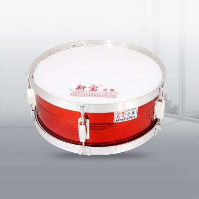 China Wholesale high quality polyester film stain thicken aluminum snare drum used in marching bands for sale