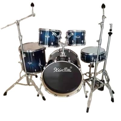 China Durable Cheap Maple Metal Shell Modern Minimalist Use Student Drum Kit for sale