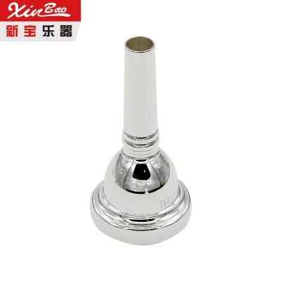 China Suitable for wholesale mouthpiece 12C, 6 1/2AL, 6 1/2ALL bullet head trumpet trombone trumpet silver mouthpiece for sale