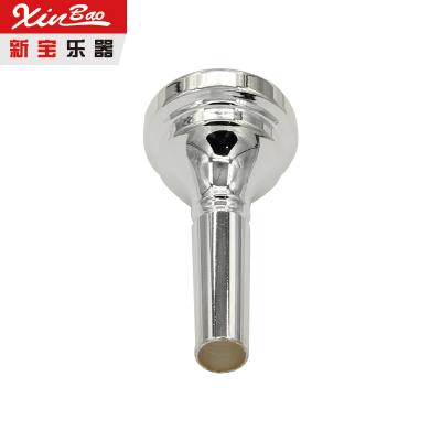 China Suitable for common euphonium mouthpiece music accessories metal copper euphonium silver plated mouth for sale