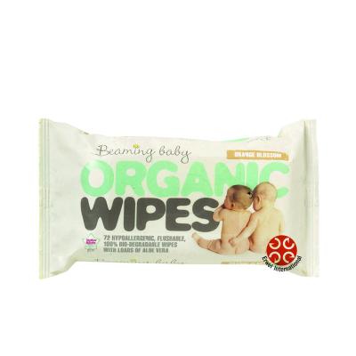 China Flushable and Eco-friendly Biodegradable and Flusbale Baby Wipes for sale