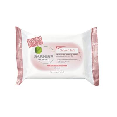 China eco-friendly & non-allergy enriched with collagen and aloe face cleansing and private label makeup wipes for sale