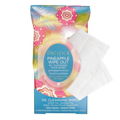 China eco-friendly & non-allergy type fruit extract combination oily and skin facial wipes private label makeup remover wipes for sale