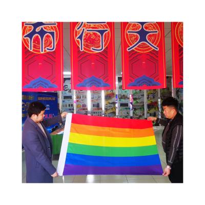 China Outdoor Advertising Waterproof Eco-friendly Display High Grade Thick Thick Rainbow Flag For Sale for sale