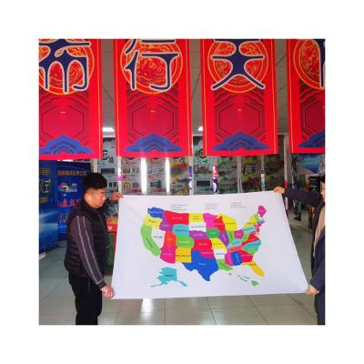 China Quality Waterproof Eco-friendly Wall Manufacture China American Flag Custom Outdoor Map For Sale for sale