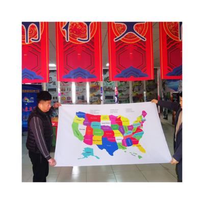 China 2022 Eco-friendly Waterproof Hot Sale Indoor Outdoor Activity Show Custo Banners American Flag Map for sale