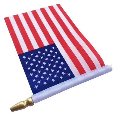 China Customizable Hot Selling Waterproof Pole Hand Eco-Friendly USA Held Signal Flag Waterproof Eco-friendly for sale