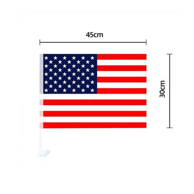 China Fully Stocked Customizable Different Countries Eco-friendly Waterproof Hood Poles Car Flag For Sale for sale