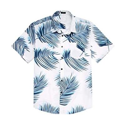 China New Arrival Mens Streetwear Print Hawaiian Casual Shirts Short Sleeve Men's Anti-Pilling Shirts Turn Down Collar Mens Shirts for sale