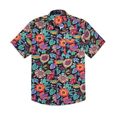 China High quality custom made polyester anti-pilling OEM Hawaiian sublimation floral print oversize casual t-shirt for men for sale