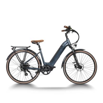 China Factory 36v 250w new released aluminum alloy city electric bicycle with shimano 8 speed full suspension city bike ebike for sale