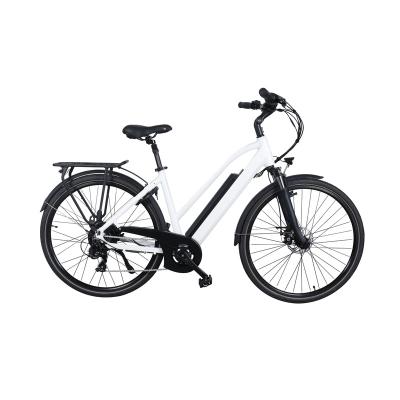 China Aluminum alloy new arrival 36V 250W Bafang rear hub motor city e bike with13Ah lithium battery electric bicycle for sale