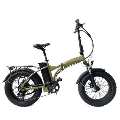 China Aluminum alloy new arrival folding electric mountain bike with suspension fork powerful fat tire ebike for sale