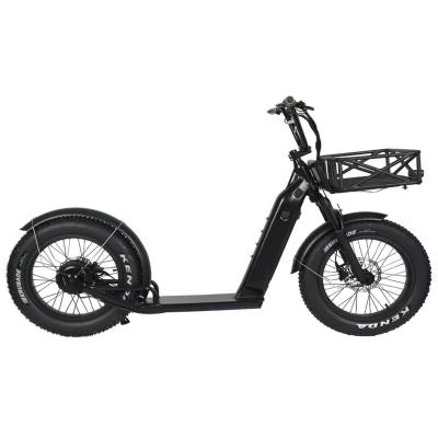 China Factory 48v 500w unisex ebike new arrival electric scooter adults cycle with front and rear basket bike for sale