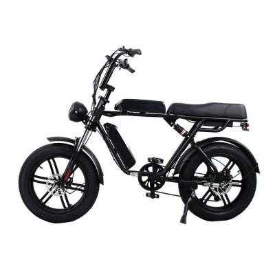 China USA aluminum alloy fat MTB mountain cargo ebike hot sale lithium battery 48V 750W/1000W 26 inch fat tire electric bicycle for men for sale