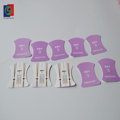 China Waterproof 4 Pairs / Set Grooming Shaping Diy Eyebrow Template Stickers Eyebrow Stencils Drawing Card Custom Sticker Adhesive Sticker for sale